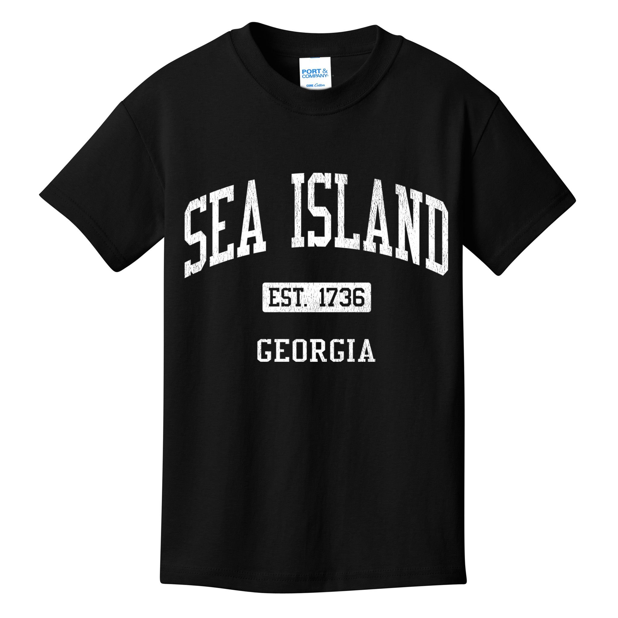 Sea Island Georgia Ga Js04 Vintage Athletic Sports Kids T-Shirt