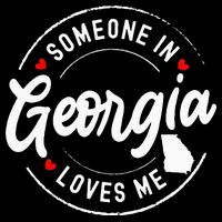Someone In Georgia Loves Me Drawstring Bag