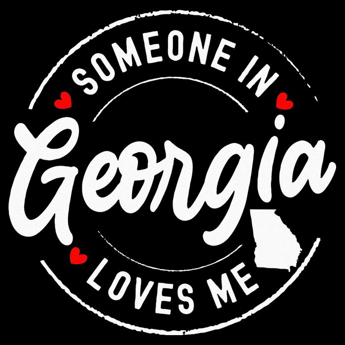 Someone In Georgia Loves Me Drawstring Bag