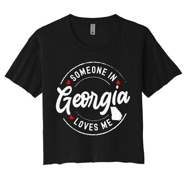 Someone In Georgia Loves Me Crop Top