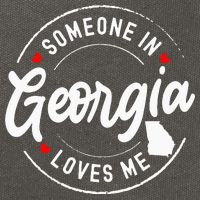 Someone In Georgia Loves Me Cotton Canvas Backpack