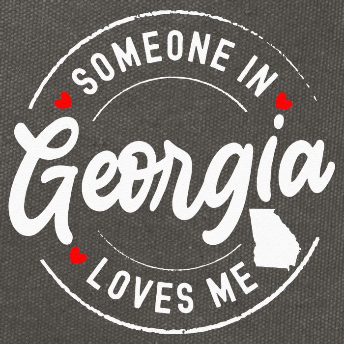 Someone In Georgia Loves Me Cotton Canvas Backpack