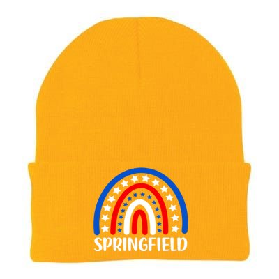 Springfield Illinois Gift I Love Springfield Usa Funny Gift Knit Cap Winter Beanie