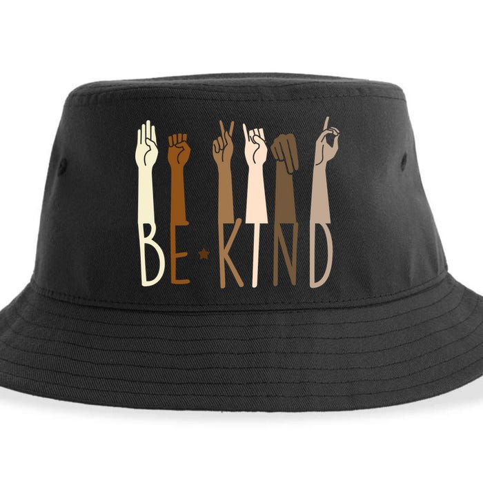 Sign Language Be Kind To All Sustainable Bucket Hat