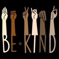 Sign Language Be Kind To All 16 in Basic Backpack