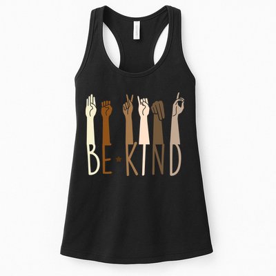 Sign Language Be Kind To All Womens Tank Top