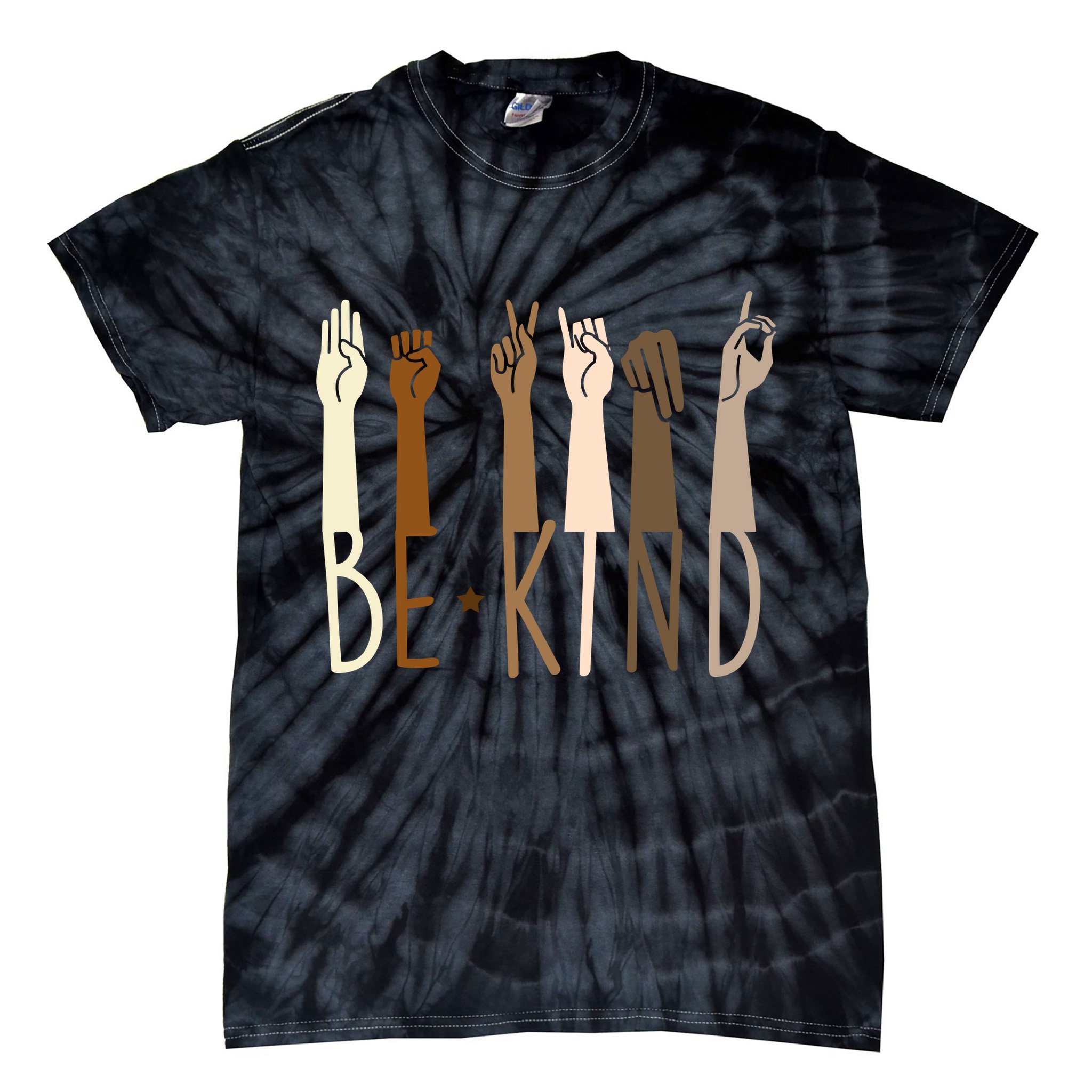 Sign Language Be Kind To All Tie-Dye T-Shirt