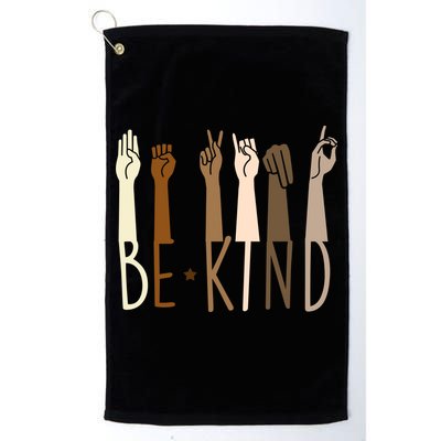 Sign Language Be Kind To All Golf Towel