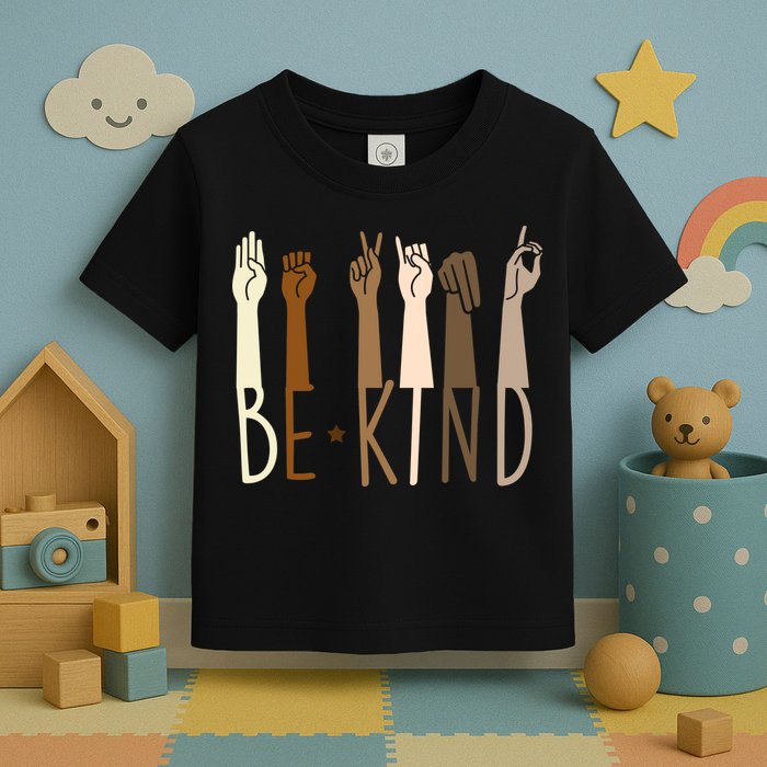 Sign Language Be Kind To All Toddler T-Shirt