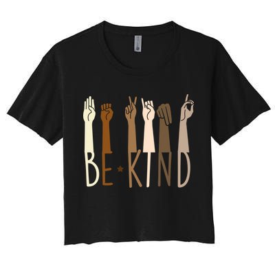 Sign Language Be Kind To All Crop Top