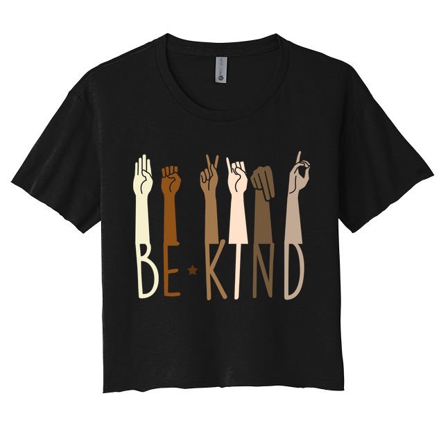 Sign Language Be Kind To All Crop Top