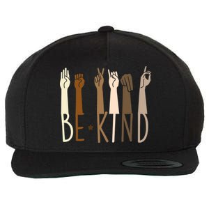 Sign Language Be Kind To All Wool Snapback Cap