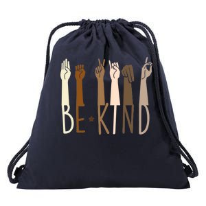 Sign Language Be Kind To All Drawstring Bag