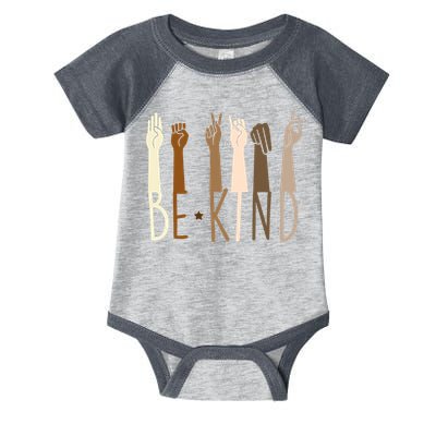 Sign Language Be Kind To All Infant Baby Jersey Bodysuit