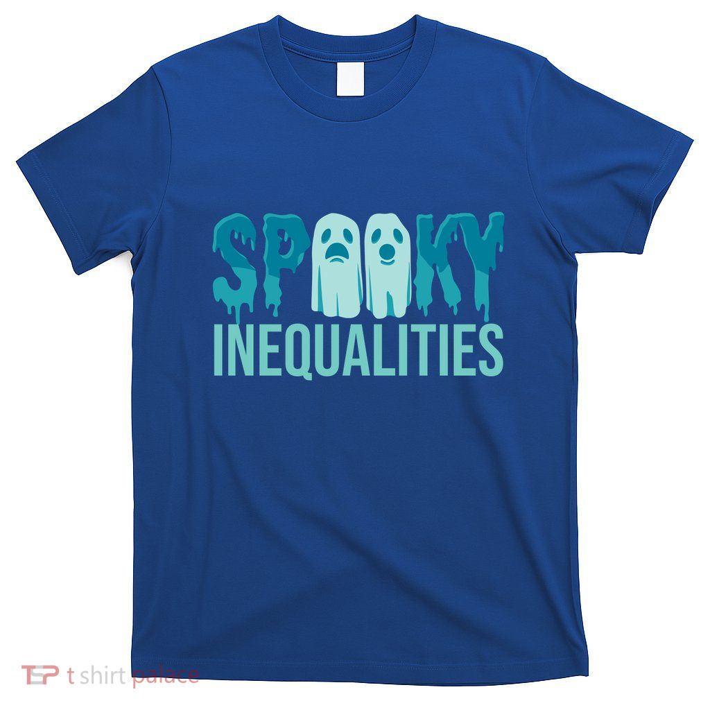 Spooky Inequalities Halloween Spooky Math Teacher Gift T-Shirt