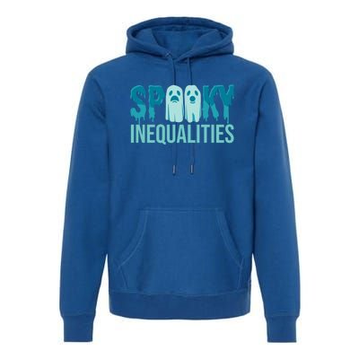 Spooky Inequalities Halloween Spooky Math Teacher Gift Premium Hoodie