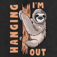 Sloth Im Hanging Out Cool Comfort Performance Bucket Hat