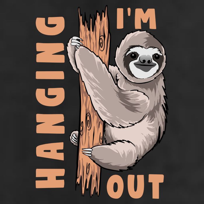 Sloth Im Hanging Out Cool Comfort Performance Bucket Hat