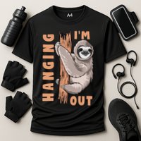 Sloth Im Hanging Out Cooling Performance Crew T-Shirt