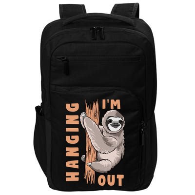 Sloth Im Hanging Out Impact Tech Backpack