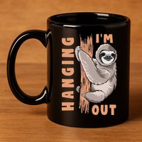 Sloth Im Hanging Out 11oz C Handle Ceramic Mug