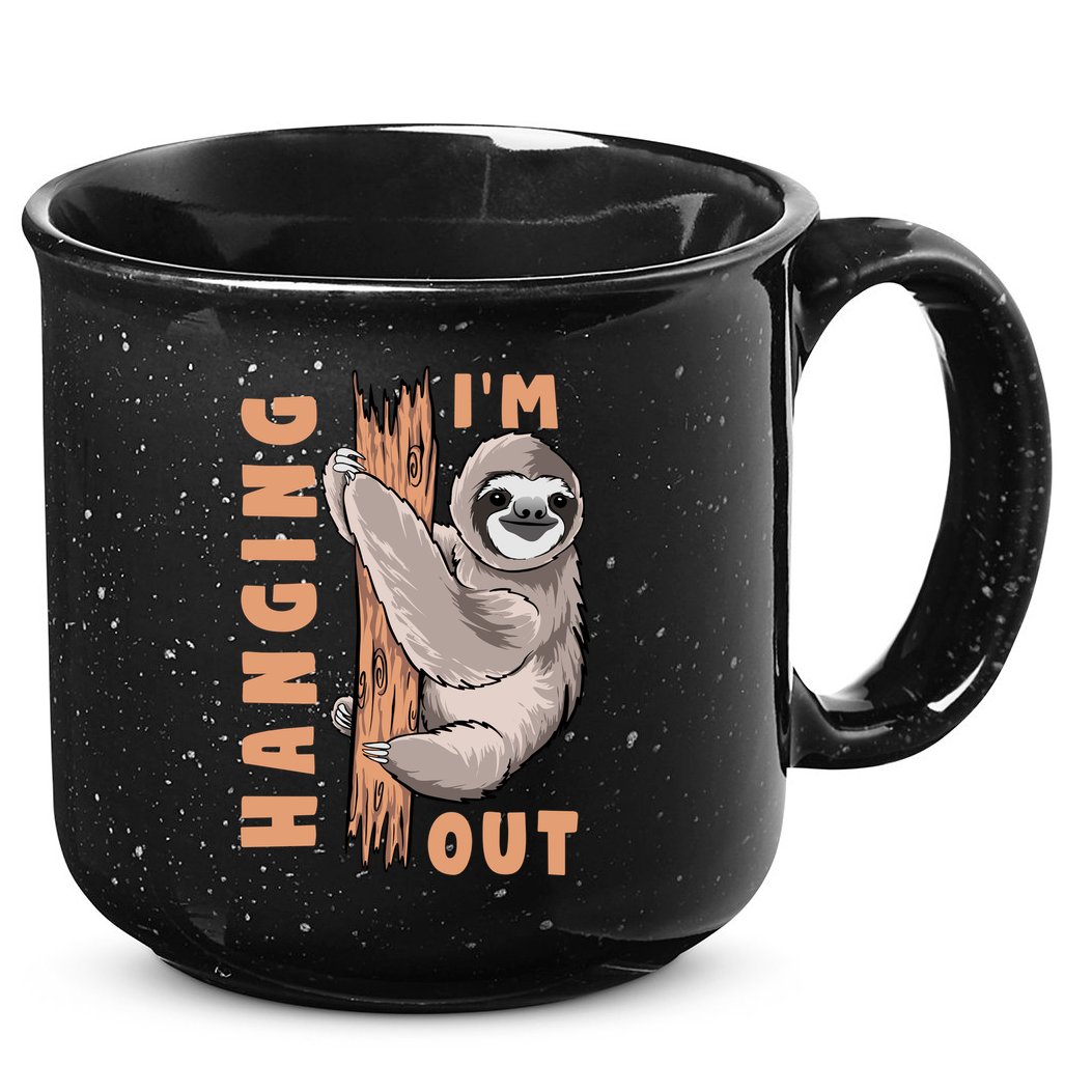 Sloth Im Hanging Out 15oz Campfire Ceramic Mug