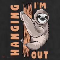 Sloth Im Hanging Out 25L Jumbo Tote