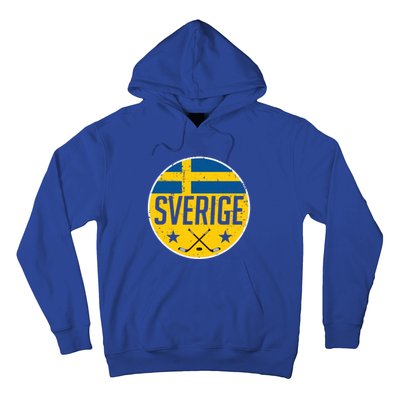 Sweden Ice Hockey Flag Jersey Supporter Sverige Fan Gift Cool Gift Hoodie