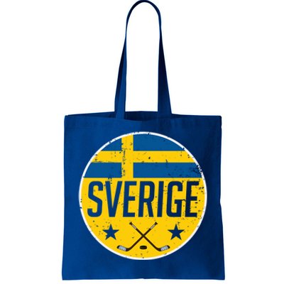 Sweden Ice Hockey Flag Jersey Supporter Sverige Fan Gift Cool Gift Tote Bag