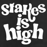 Stakes Is High 7 Panel Mesh Trucker Snapback Hat