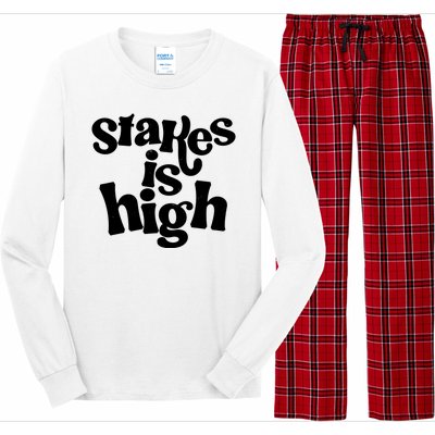 Stakes Is High Long Sleeve Pajama Set