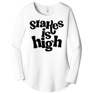 Stakes Is High Women's Perfect Tri Tunic Long Sleeve Shirt