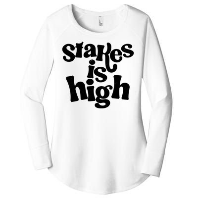 Stakes Is High Women's Perfect Tri Tunic Long Sleeve Shirt