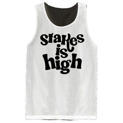 Stakes Is High Mesh Reversible Basketball Jersey Tank