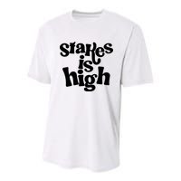 Stakes Is High Youth Performance Sprint T-Shirt