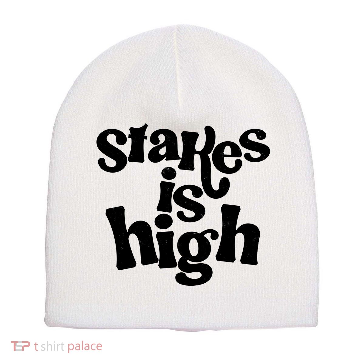 Stakes Is High Short Acrylic Beanie