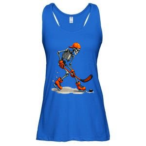 Skeleton Ice Hockey Halloween Costume Sport Gift Ladies Essential Flowy Tank