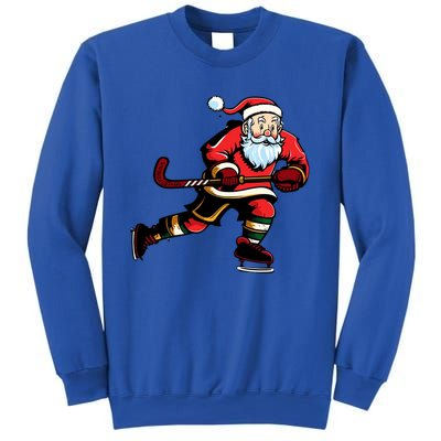 Santa Ice Hockey Lover Player Christmas Gift Sweatshirt