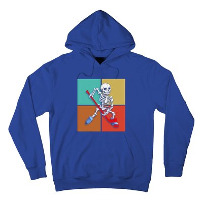 Skeleton Ice Hockey Halloween Hockey Gift Hoodie