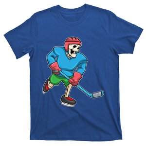 Skeleton Ice Hockey Ice Hockey Stick Sports Funny Gift T-Shirt