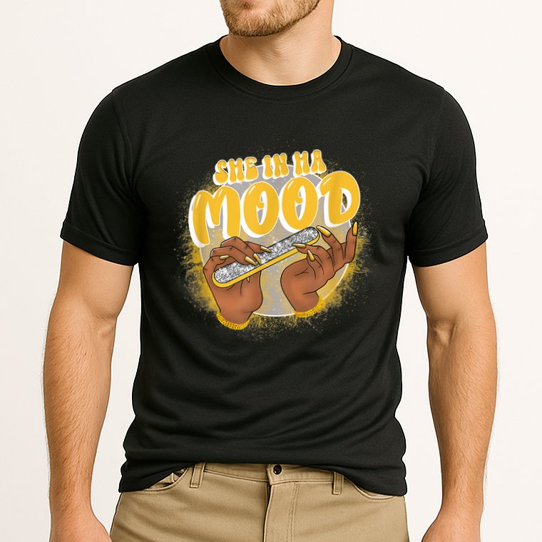 She In Ha Mood Yellow Snakeskin 11s Matching Performance Shirt