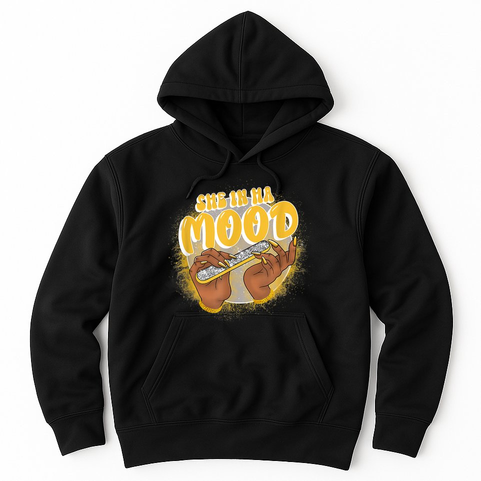 She In Ha Mood Yellow Snakeskin 11s Matching Hoodie