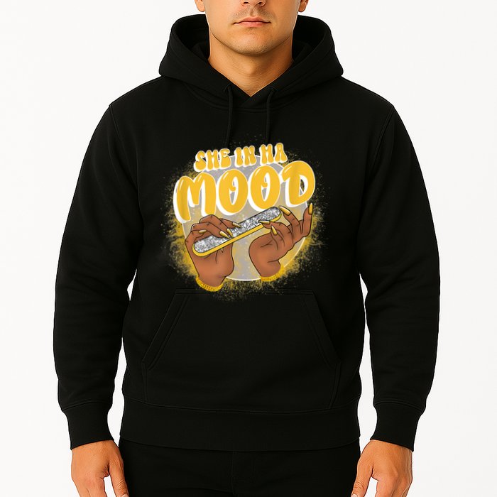 She In Ha Mood Yellow Snakeskin 11s Matching Hoodie