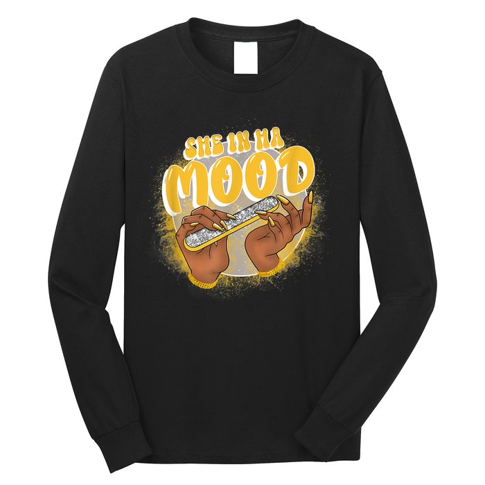 She In Ha Mood Yellow Snakeskin 11s Matching Long Sleeve Shirt