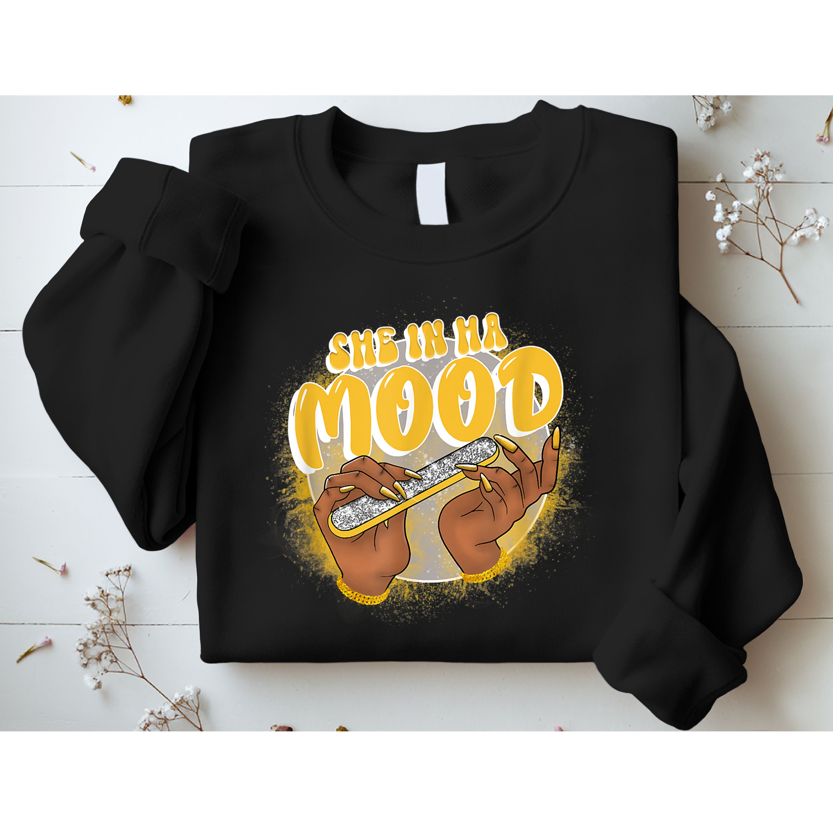 She In Ha Mood Yellow Snakeskin 11s Matching Sweatshirt
