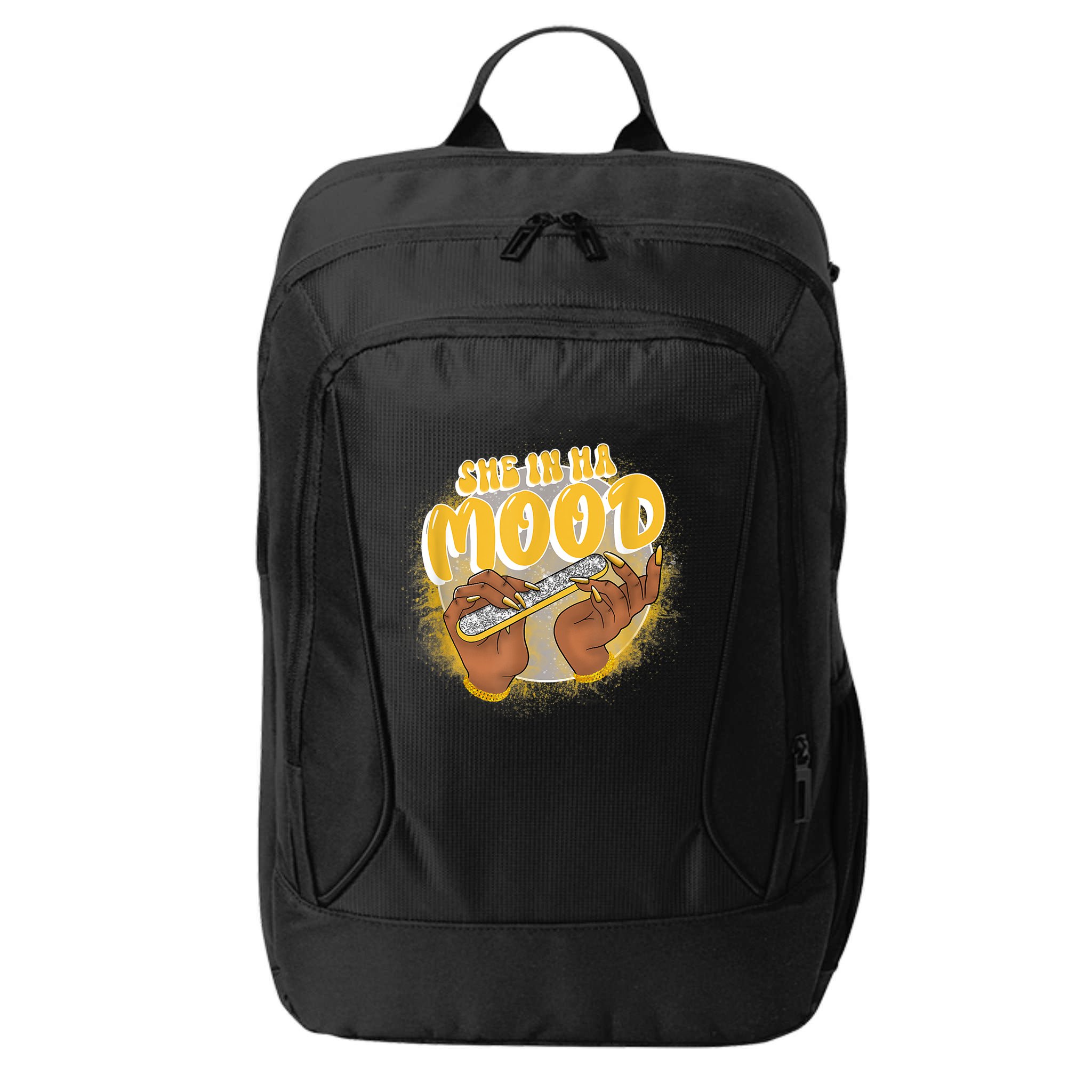 She In Ha Mood Yellow Snakeskin 11s Matching City Backpack