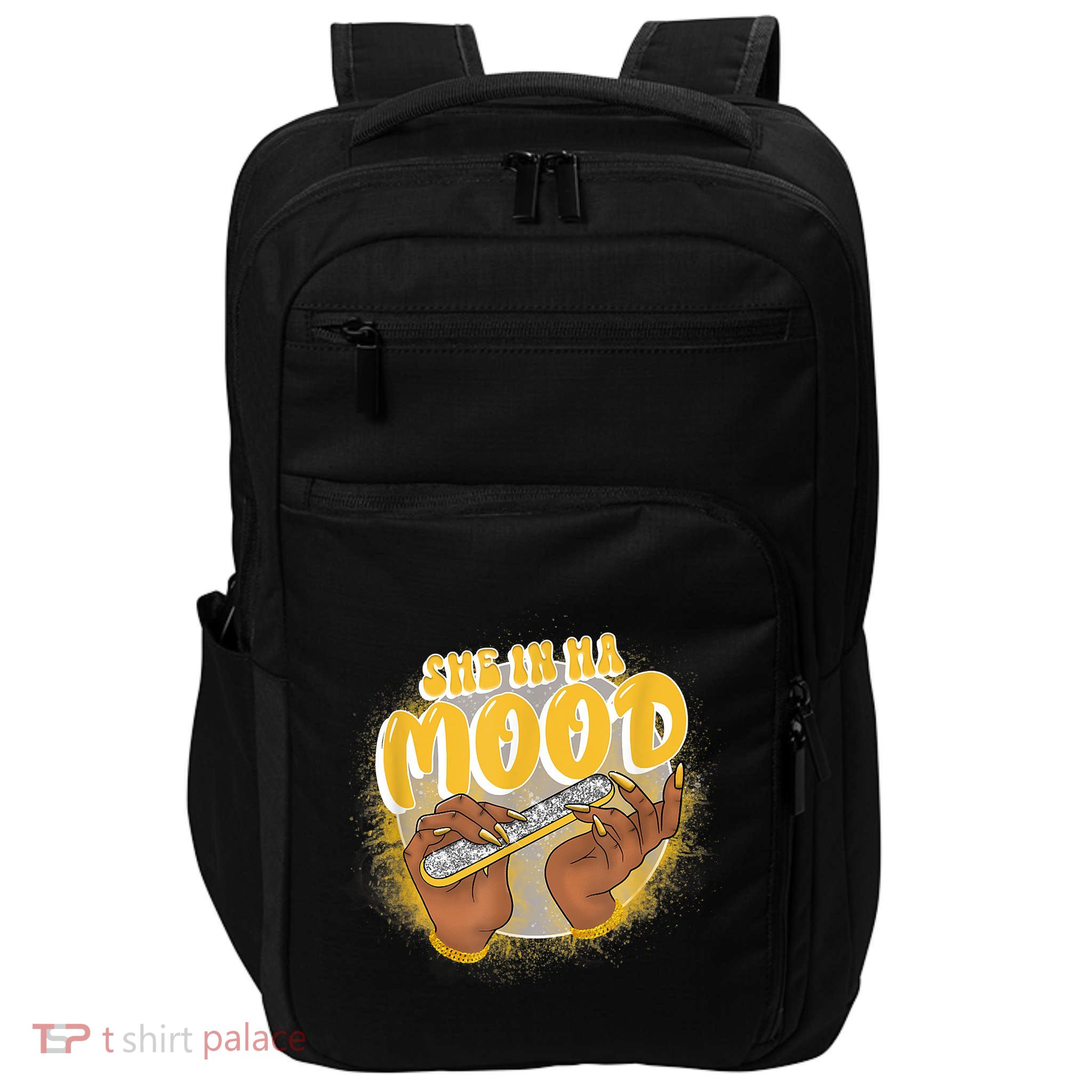 She In Ha Mood Yellow Snakeskin 11s Matching Impact Tech Backpack