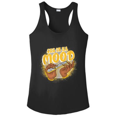 She In Ha Mood Yellow Snakeskin 11s Matching Ladies PosiCharge Competitor Racerback Tank