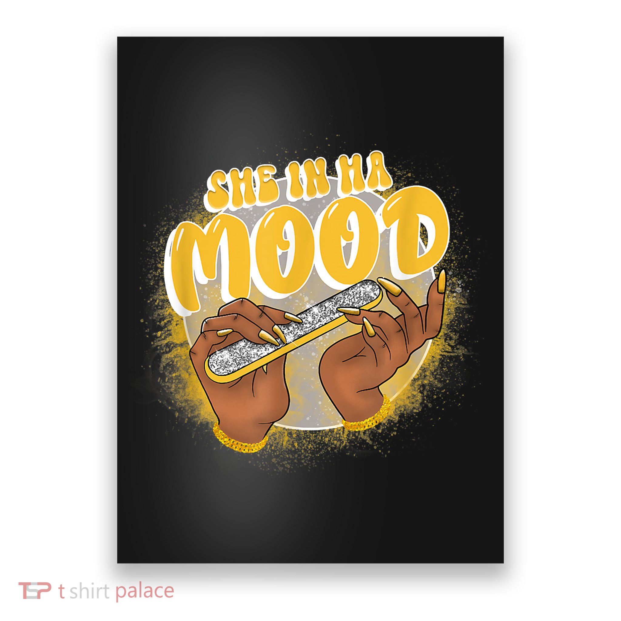 She In Ha Mood Yellow Snakeskin 11s Matching Poster