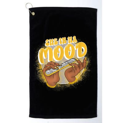 She In Ha Mood Yellow Snakeskin 11s Matching Golf Towel